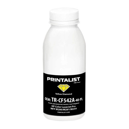 Тонер HP CLJ Pro MFP M280/M281/M254, 40г Yello Printalist (TR-CF542A-40-PL)