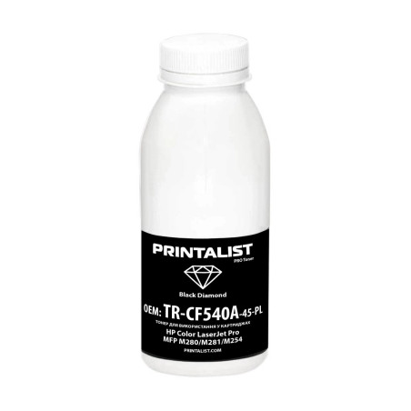 Тонер HP CLJ Pro MFP M280/M281/M254, 45г Black Printalist (TR-CF540A-45-PL)
