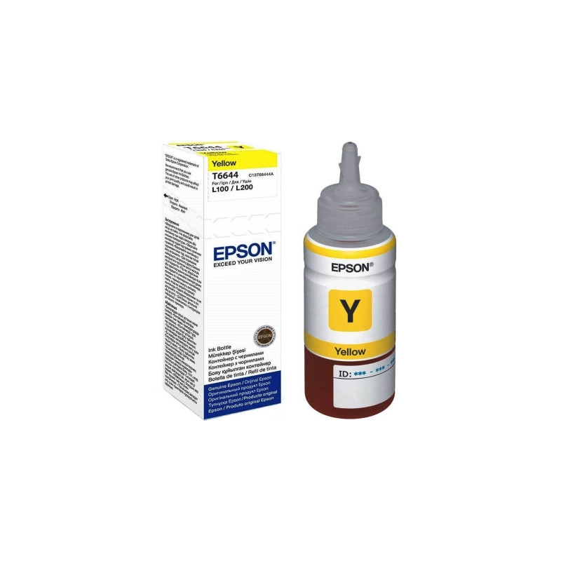 Контейнер з чорнилом Epson 664 yellow (70мл) L100/L200 (C13T66444A)