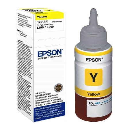 Контейнер з чорнилом Epson 664 yellow (70мл) L100/L200 (C13T66444A)