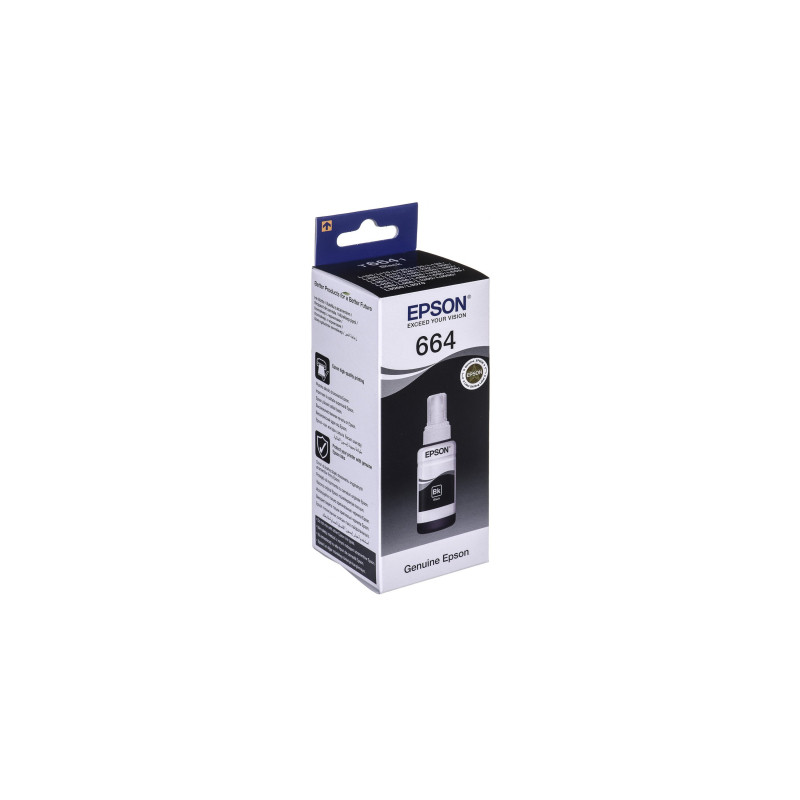 Контейнер з чорнилом Epson 664 black (70мл) L100/L200 (C13T66414A)