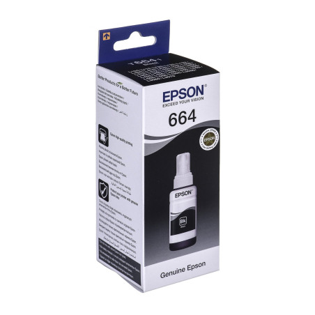 Контейнер з чорнилом Epson 664 black (70мл) L100/L200 (C13T66414A)