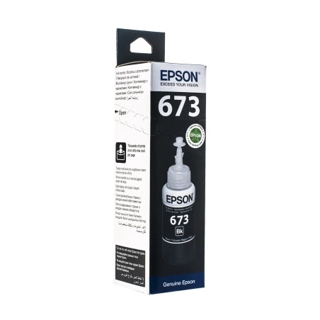 Контейнер з чорнилом Epson 673 black 70мл L800/1800 (C13T67314A)