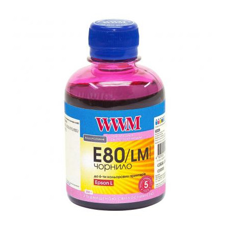 Чорнило WWM EPSON L800 Light Magenta (E80/LM)