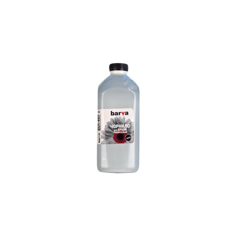 Чорнило Barva Epson universal 1, water-soluble, 1 кг BLACK (EU1-457)