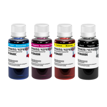 Чорнило ColorWay Epson XP103/600 BK/С/M/Y (4x100мл) (CW-EW610SET01)