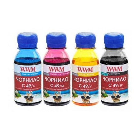 Чорнило WWM CANON GI-490 100г*4 (BP/C/M/Y) (C49SET4-2)