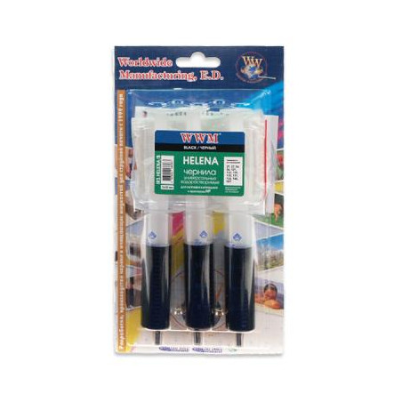 Заправочний набір WWM HP (3 x 20мл) Black HELENA (IR3.HELENA/B)
