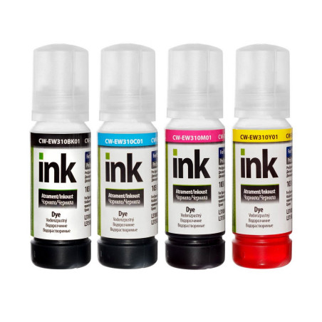 Чорнило ColorWay Epson L3100/3110/3150/3151 (4х70мл) BK/С/M/Y (CW-EW310SET01)