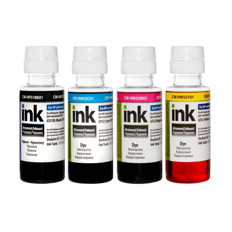 Чорнило ColorWay HP Ink Tank 115/315/415 (4х100мл) BK/С/M/Y (CW-HP51/HW52SET01)