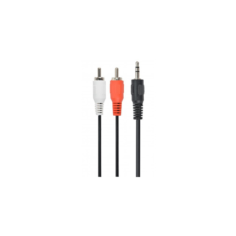Кабель мультимедійний 3.5mm M to 2xRCA M 5.0m Cablexpert (CCA-458-5M)