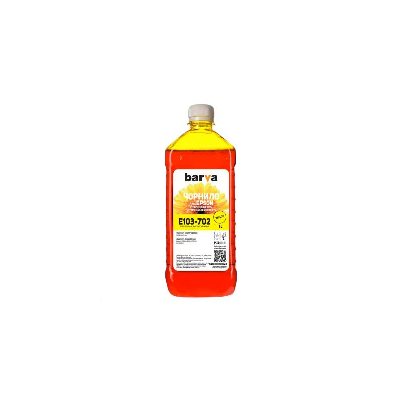 Чорнило Barva Epson 103 1л YELLOW (E103-702)
