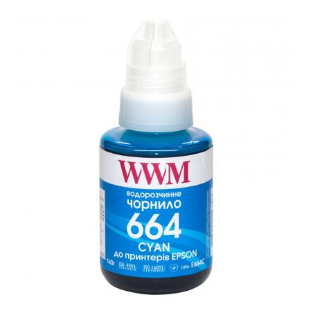 Чорнило WWM Epson L110/L210/L300 140г Cyan (E664C)