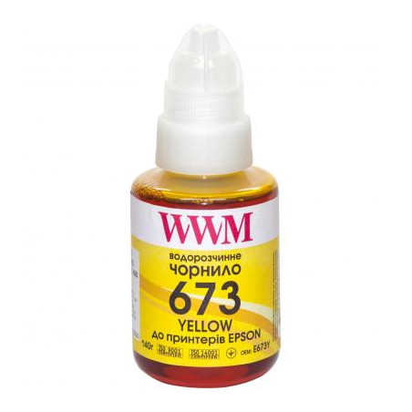 Чорнило WWM Epson L800 140г Yellow (E673Y)