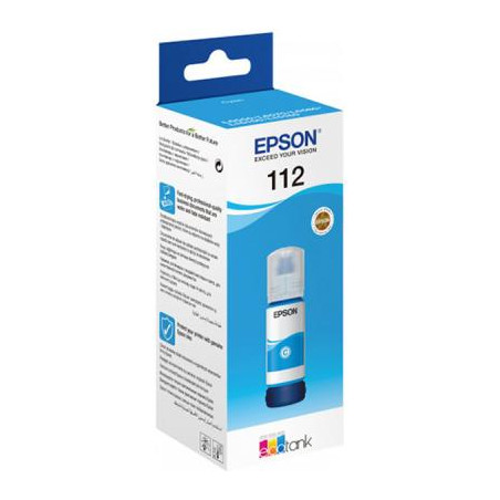 Контейнер з чорнилом Epson 112 EcoTank Pigment Cyan ink (C13T06C24A)