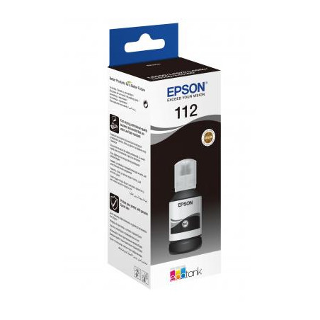 Контейнер з чорнилом Epson 112 EcoTank Pigment Black ink (C13T06C14A)
