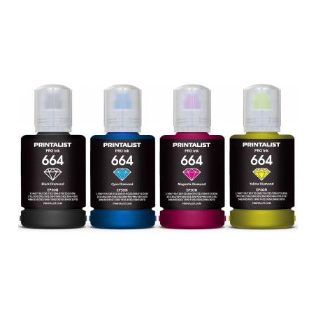 Чорнило Printalist Epson L110/L210/L300 4х140г B/C/M/Y (PL664SET4)