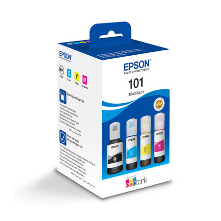 Контейнер з чорнилом Epson 101 Multipack (C,M,Y,Bk) (C13T03V64A)