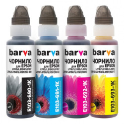 Чорнило Barva Epson 103, 4х100 мл, OneKey, 1K (E103-1K-MP)