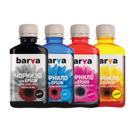 Чорнило Barva Epson 112, 4x180 мл (E112-180-MP)