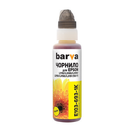 Чорнило Barva Epson 115 100 мл, Y OneKey (1K) (E115-869-1K)