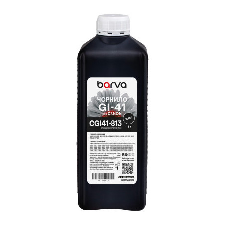 Чорнило Barva Canon GI-41 PGBK 1 л, Pigm., Black (CGI41-813)