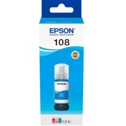 Контейнер з чорнилом Epson 108 EcoTank L8050/L18050 cyan (C13T09C24A)