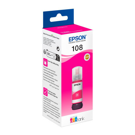 Контейнер з чорнилом Epson 108 EcoTank L8050/L18050 magenta (C13T09C34A)