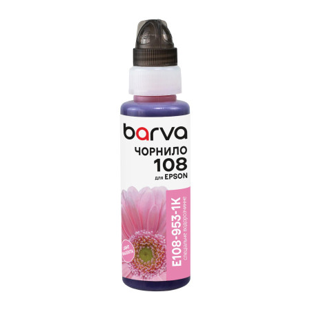 Чорнило Barva Epson 108 100 мл, Light Magenta , флакон OneKey (1K) (E108-953-1K)