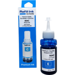 Чорнило Premium Quality Epson 664C 70мл Cyan (70264879)
