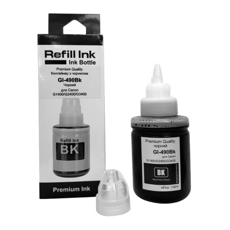 Чорнило Premium Quality Canon GI-490Bk 135мл Black (70264919)