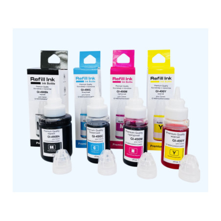 Чорнило Premium Quality Canon GI-490 SET B135ml, C/M/Y 70ml (70264942)