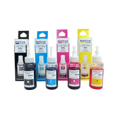 Чорнило Premium Quality Epson 664 SET 4х70ml B/C/M/Y (70264947)