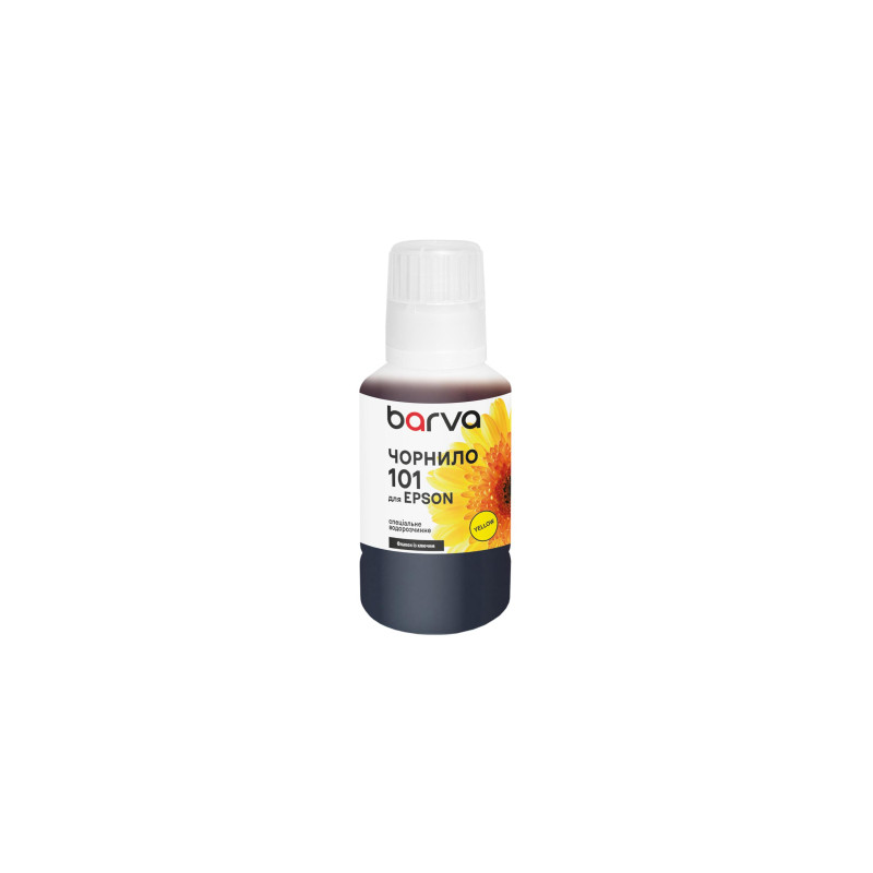 Чорнило Barva Epson 101 140 мл, Yellow, OneKey, water-soluble (E101-606e)