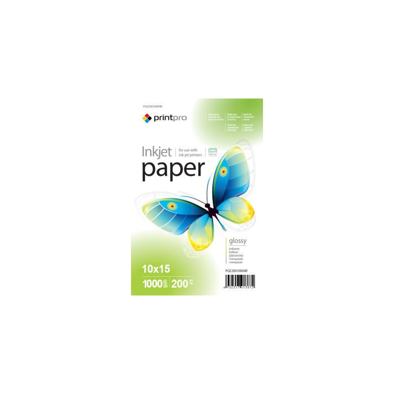 Фотопапір PrintPro 10x15 (PGE20010004R)