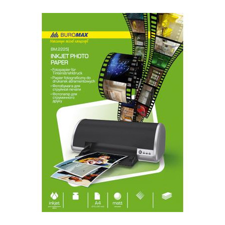 Фотопапір Buromax А4, Matte, 180 г/м2, 100sheets (BM.2225-4100)