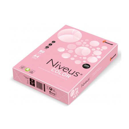Папір Mondi Niveus COLOR Pastel Pink A4, 80g, 500sh (A4.80.NVP.PI25.500)