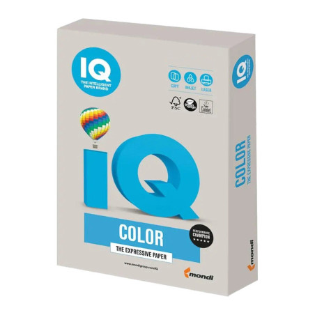 Папір Mondi IQ color А4 trend, 160g 250sh Gray (GR21/A4/160/IQ)