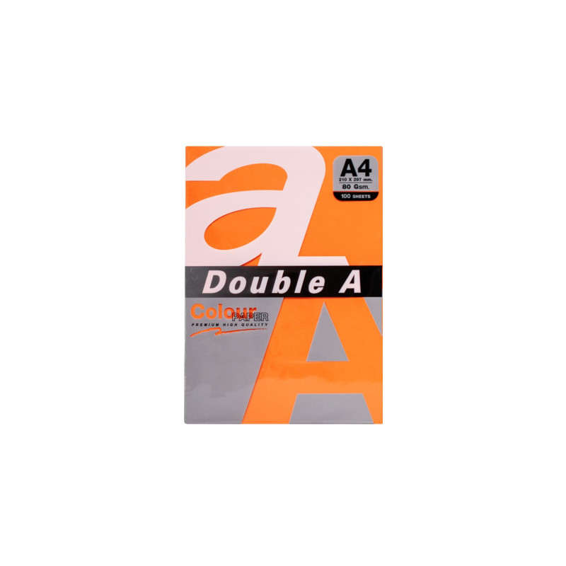 Папір DoubleA А4, 80 г/м2, 100 арк, 5 colors, Rainbow5 Brigh (151307)