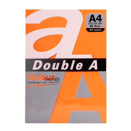 Папір DoubleA А4, 80 г/м2, 100 арк, 5 colors, Rainbow5 Brigh (151307)