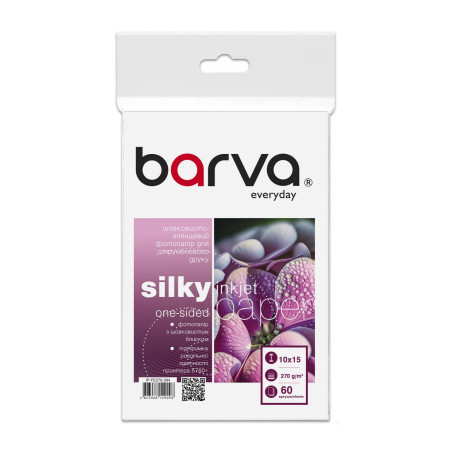 Фотопапір Barva 10x15, 270 g/m2, Everyday, Silky-glossy, 60c (IP-FE270-394)