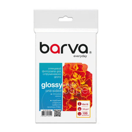 Фотопапір Barva 10x15, 150 g/m2, Everyday, Glossy, 100c (IP-CE150-419)
