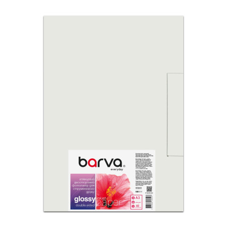 Фотопапір Barva A3, Everyday, Glossy, double-sided, 230 g/m2, 40c (IP-GE230-422)
