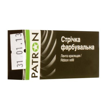 Стрічка до принтерів Patron 13мм х 7м Black (к) (PN-12.7-7SB)